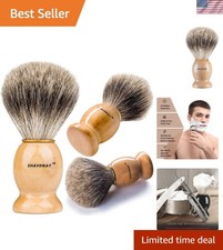 Ultimate Badger Shaving Brush - 100 Natural Hair for a Barber-Like Experience