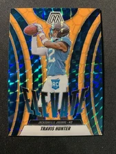 2025 Panini Mosaic #1 Travis Hunter Elevate Mosaic Orange Fluorescent