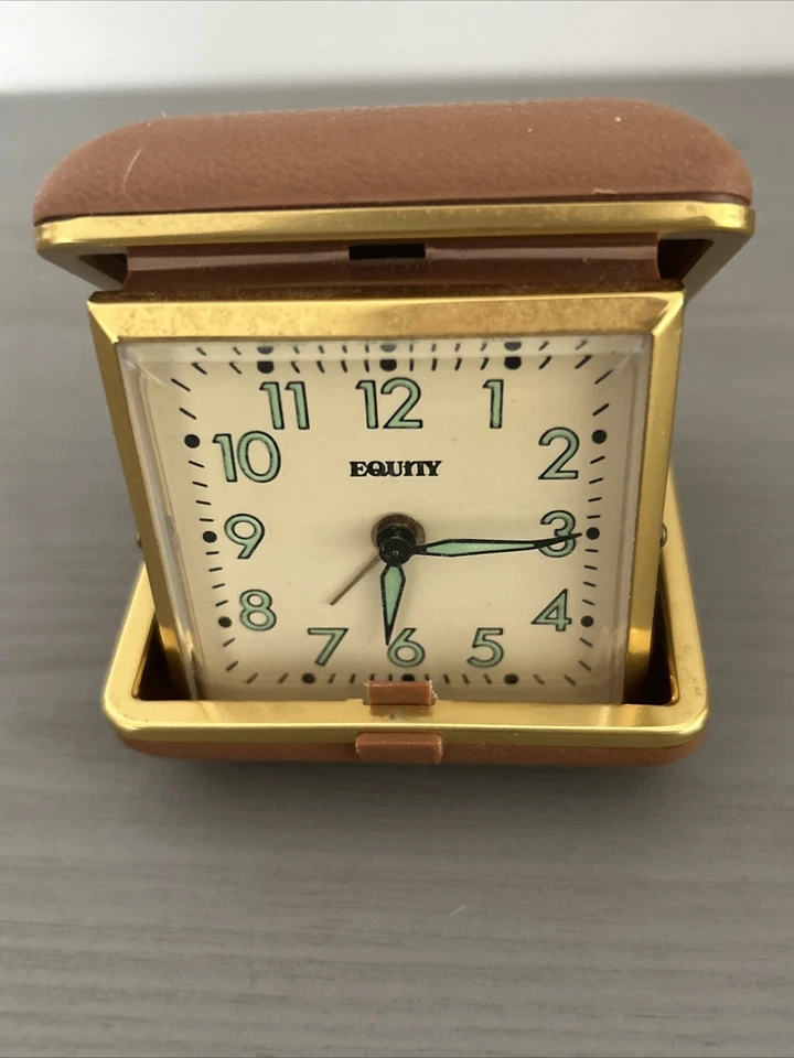 Equity Mechanical Vintage Travel Alarm Clock - - Image 4 of 4