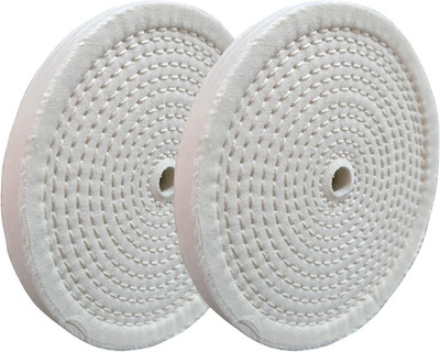 PURUI 2PC 6 Inch Polishing Buffing Wheels for Bench Grinder Spiral Sewn with ...