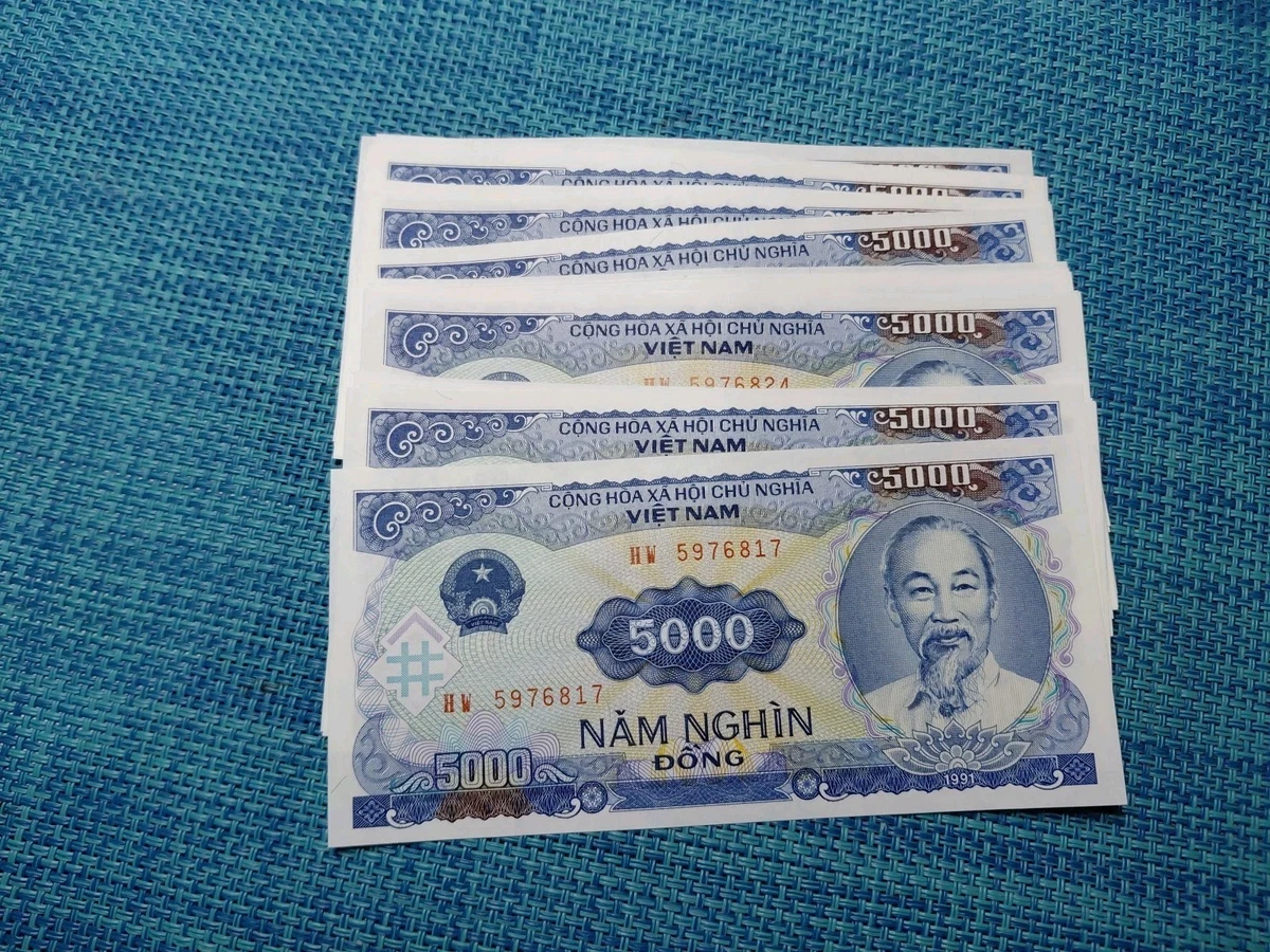 Vietnamese Paper Money 5,000 ₫ Denomination for sale | eBay