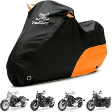 Motorcycle Cover All Season Waterproof Outdoor Protection 96"-Sportster Orange