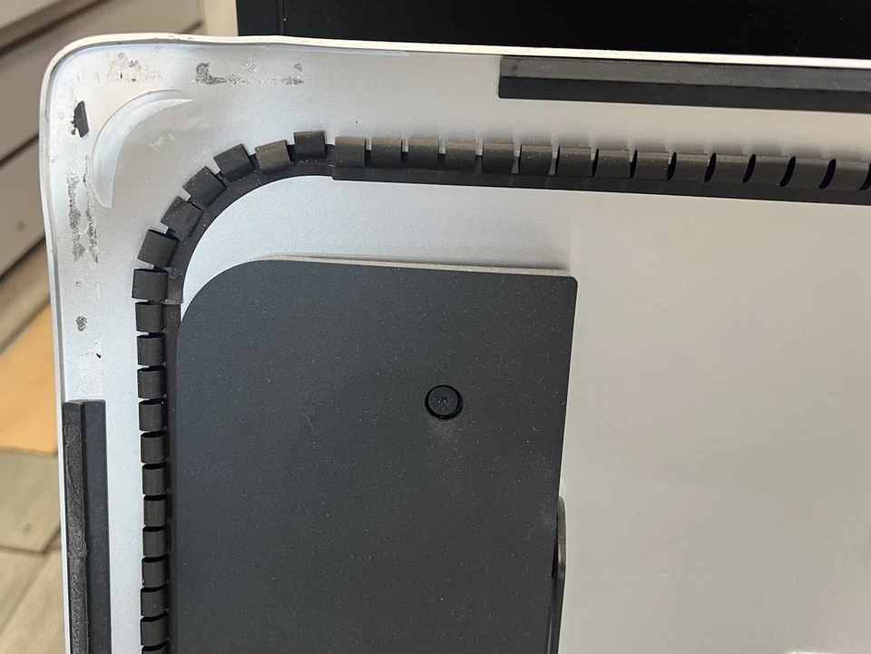 A2115 iMac 27″ Late 2019 5K Rear Case Housing with Stand (One Corner Bent) 👇 - Image 3 of 4