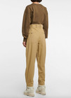 ISABEL MARANT ETOILE KIANA COTTON TAPERED PANTS SIZE 38 (4) $545 — photo 3