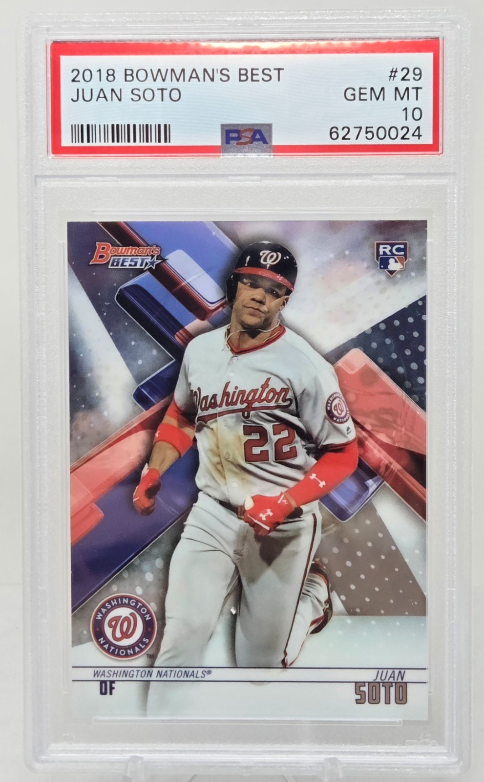 2018 Bowmans Best JUAN SOTO RC CARD PSA 10 GEM MINT