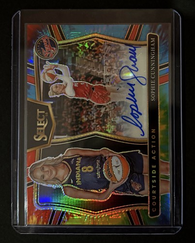 2025 WNBA Panini Select Sophie Cunningham Tie-Dye Prizm Auto 25/25 ! 1/1 Fever