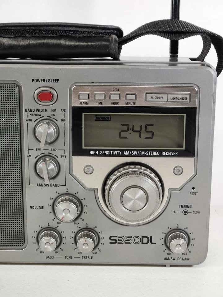 Reloj Radio Mundial Eton S350DL Deluxe AM/FM/Onda Corta DX - Funciona Foto 3 de 4