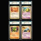 TQG 9/9.5 2004/05 Pokemon ENG Meowth&Natu&Larvitar&Beldum 4Pcs
