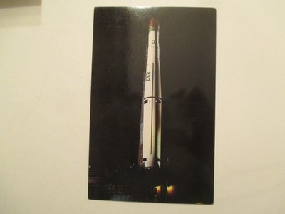 Cape Canaveral Florida Postcard Thor Able Star Missile Satelite FL