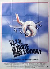 AIRPLANE - ZUCKER / ABRAHAMS / NIELSEN - ORIGINAL LARGE FRENCH MOVIE POSTER