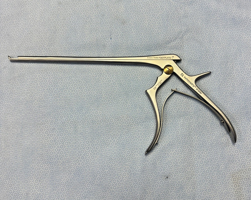 Symmetry 57-0764 cervical Kerrison Rongeur 40° X 4mm UpBite, Thin Footplate
