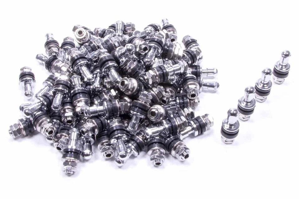 Gorilla VS402, Juego de 100 vástagos de válvula de montaje interior de acero cromado rendimiento Foto 4 de 4