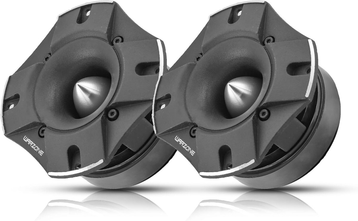 2X WARZONE Super Tweeter Speaker, 4Ohm, 1800W Power, 103dB