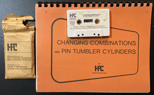 HPC Changing Combinations Pin Tumbler Cylinders with Instructional Cassette Tape