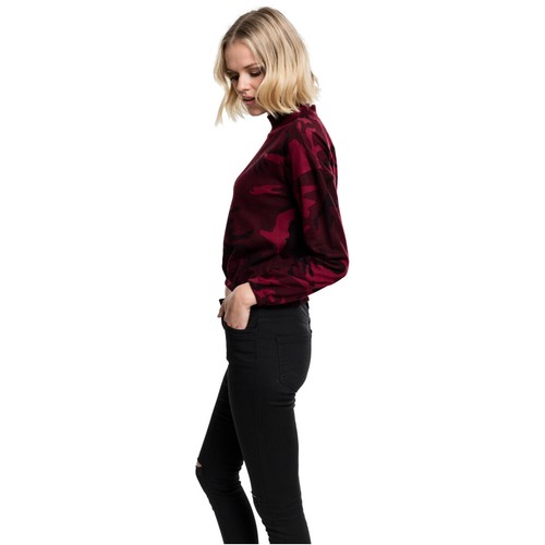 Urban Classics Ladies Camo Turtleneck Crew Damen Pullover Crewneck Camouflage - Bild 8 von 36