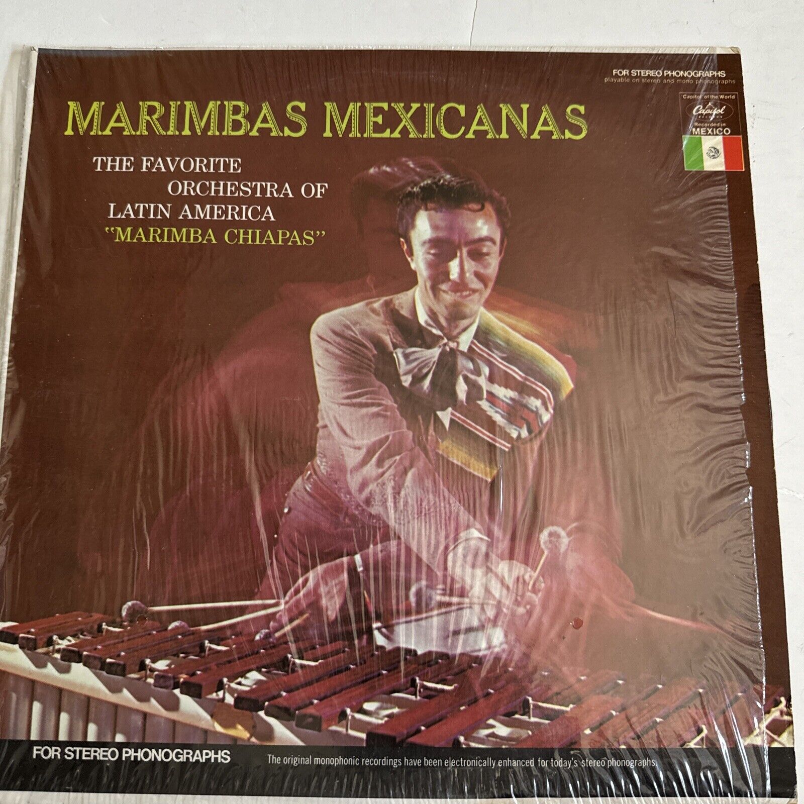 Marimba Chiapas – Marimbas Mexicanas  LP Capitol Records – T-10043 MINT (Mexico)