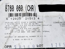 Belden 8760 18/1P Shielded Twist Pair Audio/Control/Instrumentation Cable /25ft