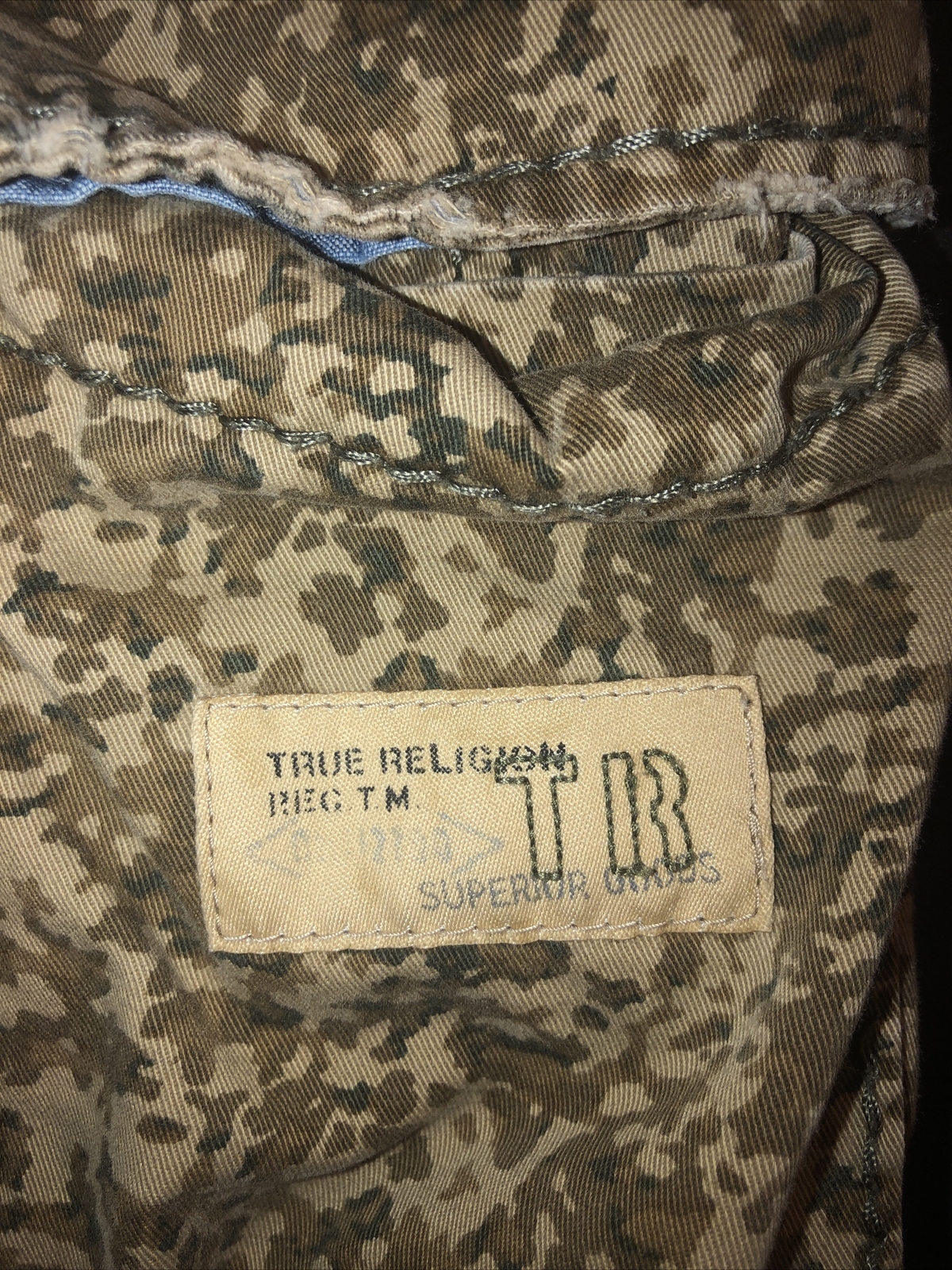 True Religion Mens Commander Cargo Shorts Camo Size … Gem