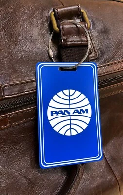 ZUMA GRAPHICS Pan American Airlines Luggage Tag / 2.5" x 4" PanAm Retro1973 Inspired Tag