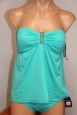 NWT Tommy Hilfiger Swimsuit Bikini Tankini 2pc set Sz XS Turk Stones Bandini