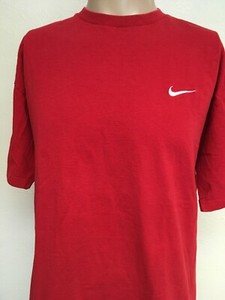 red nike swoosh shirt