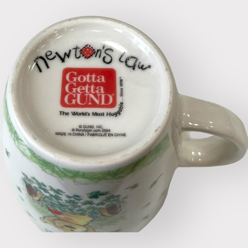 Gund Good Luck! Bear Mug Cup 2004 Newton's Law Dog Gotta Getta Gund - Picture 6 of 7