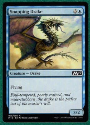 Snapping Drake - Core Set 2019 M19 #075 - Magic: The Gathering MTG Card