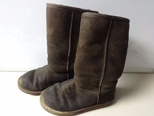 Vintage UGG Australia Brown Sheepskin Boots Size Ladies 3