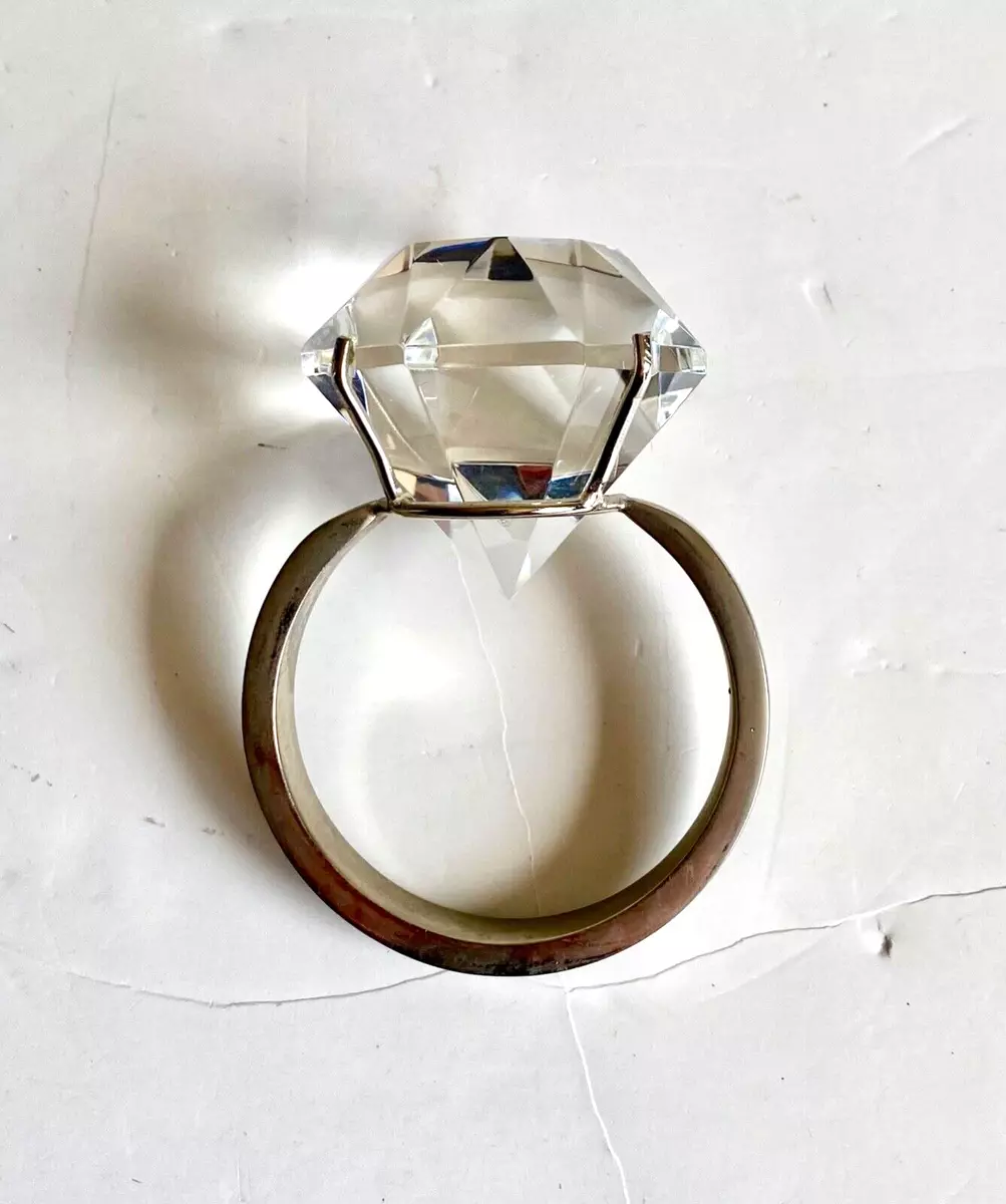 Giant fake store diamond ring