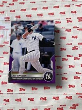 Josh Donaldson 2022 MLB Topps Now Card 8 Walk-Off HR Yankees purple Parallel 04/