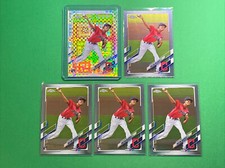 Triston McKenzie RC X-Fractor 2021 Topps Chrome Card #21 Cleveland + 3 Base Lot