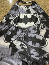 Six Flags Batman Gray and Black Cape Costume Needs Repair