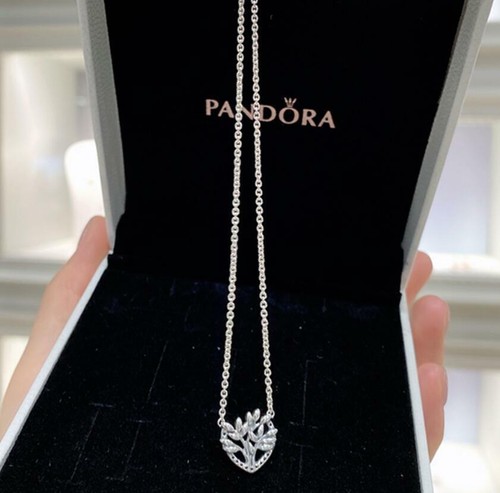 AUTHENTIC Pandora Necklace Silver Heart 