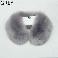 Donna Simil Fox Collo IN Pelliccia Sciarpa Scialle Pelo Soffice Caldo Inverno