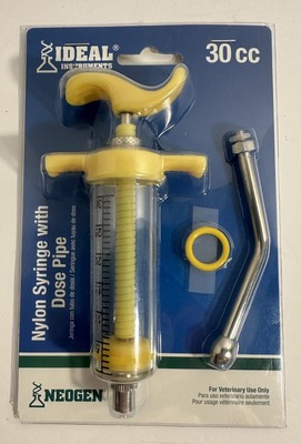 Livestock Syringe, Nylon, Reusable, 30 cc -9813