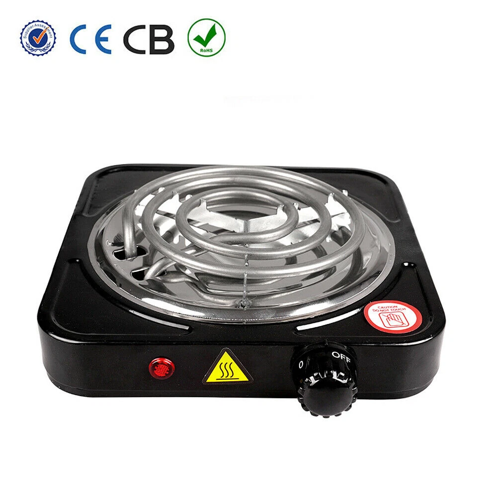 Portable Electric Single Burner Stove Hot Plate 1000W Cooktop Cooker  Outdoor