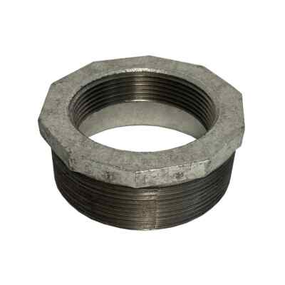 #ad #ad Galvanized Reducing Bushing 4quot; x 3quot; NPT Thread Pipe Fitting Rust Resistant $49.99