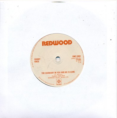The Harmony In You And Me Is Gone - Buddy Knox - LC Single 7'' Vinyl 214/06