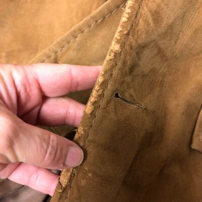 Vtg 40 50's Atlas Men's Brown DEER SKIN Coat Rockabilly Vtg 40 50's Atlas Men's Brown DEER SKIN Coat Rockabilly