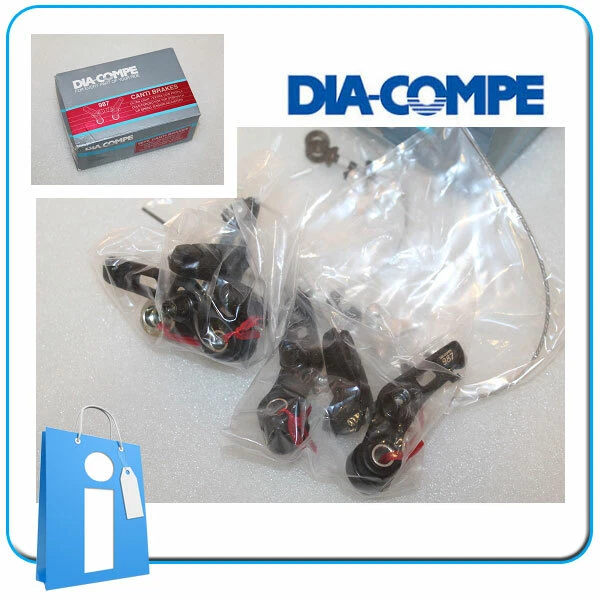 Set delantero trasero Cantilever Dia Compe 987 NEGRO MTB Retro Vintage
