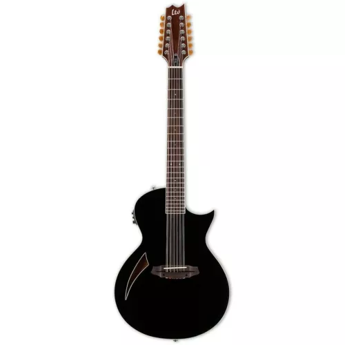 ESP LTD Thinline TL-12 Black BLK 12-String Acoustic-Electric Guitar B-Stock TL12