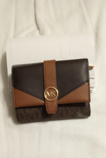 Michael Kors Greenwich Women Medium Ombre MK Logo Tri-Fold Wallet