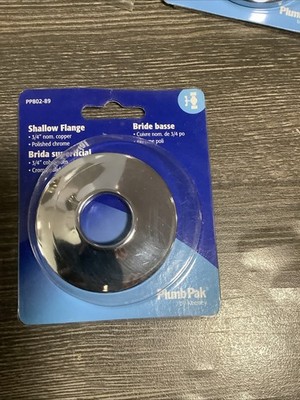 Plumb Pak PP802-89 Chrome Plated Plastic Shallow Bath Flange 3-1/2 W in.
