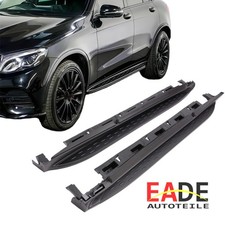 TRITTBRETTER SEITENANSATZ EINSTIEGSBRETT F&Uuml;R BENZ GLC X253 C253 SCHWARZ 15-22