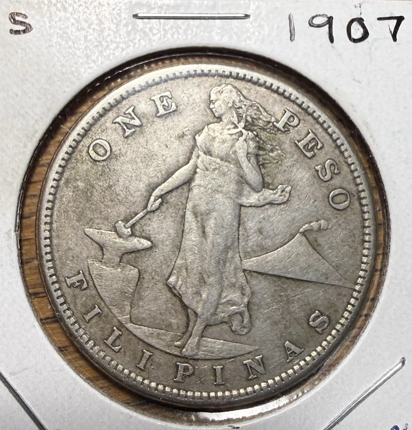 Circulated Silver 1907 Year U.S. Philippine Coins (1898-1946) for