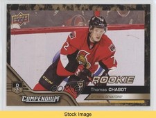 2016-17 Upper Deck Compendium Rookies Gold Thomas Chabot #865 READ 0c3