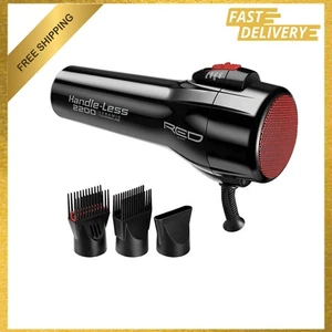 Séchoir à cheveux en céramique Tourmaline 2200W Poignée moins 3 Paramètres de chaleur Ionic Frizz-Free