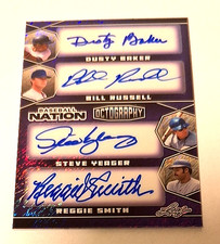 2025 Leaf Baseball Nation Octography 8 Los Angeles Dodgers Stars Auto #1/1