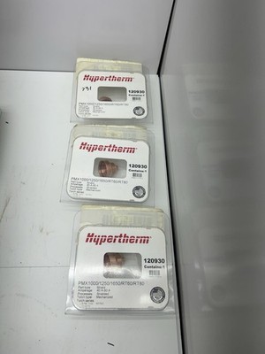 3 New 120930 OEM HYPERTHERM Powermax 1000/1250/1650 Shield 40-80A  Lot Of 3 Pc