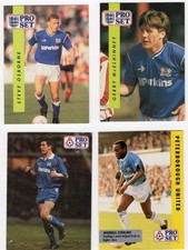 4 x ProSet football cards - Peterborough United 1990-1992 inc. fixtures card